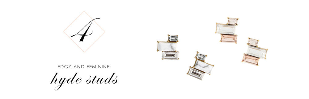 8 Pieces of Jewelry You Need Right Now: Hyde Marble and Blush Stud Earrings