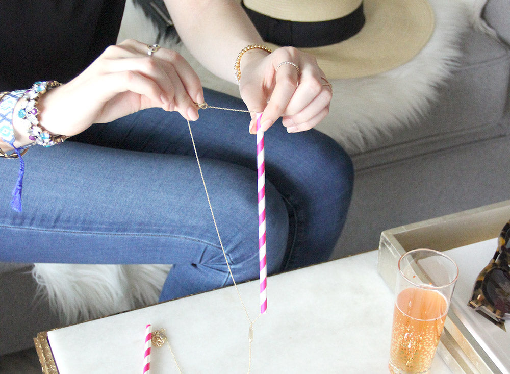 How to Pack Your Jewelry for Vacation with Straws