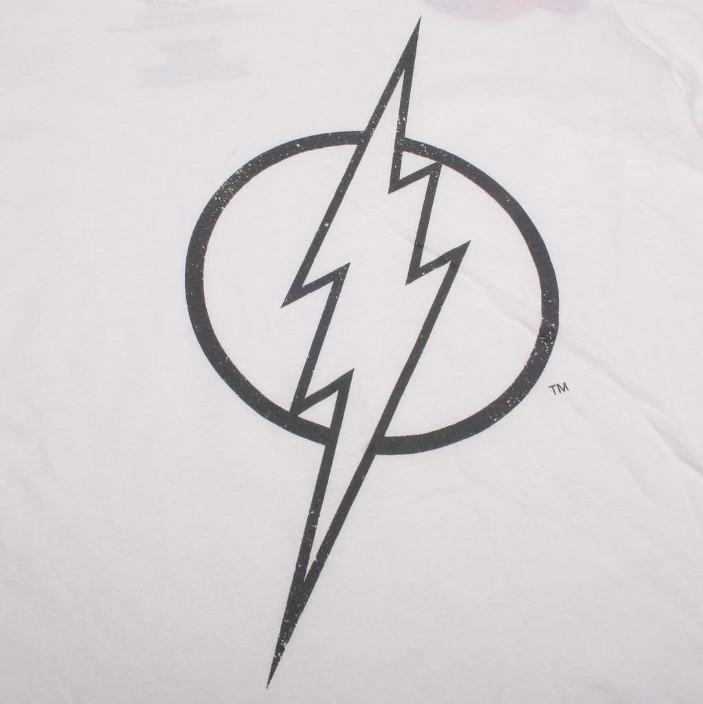 DC Comics Boys - Flash Line Logo - T-Shirt - White
