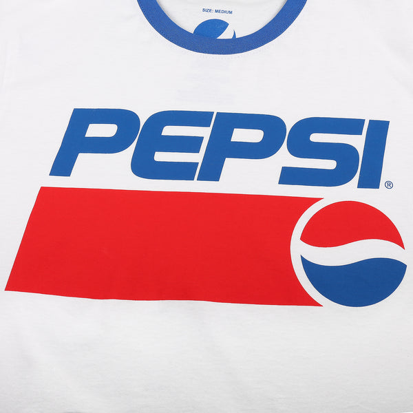 Pepsi Mens - Pepsi 1991 - Ringer T-Shirt - White/Royal Blue ...