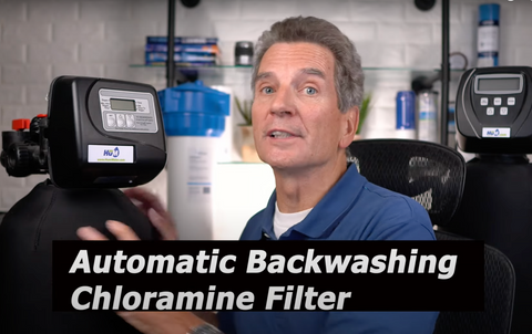 auto backwashing chloramine filter