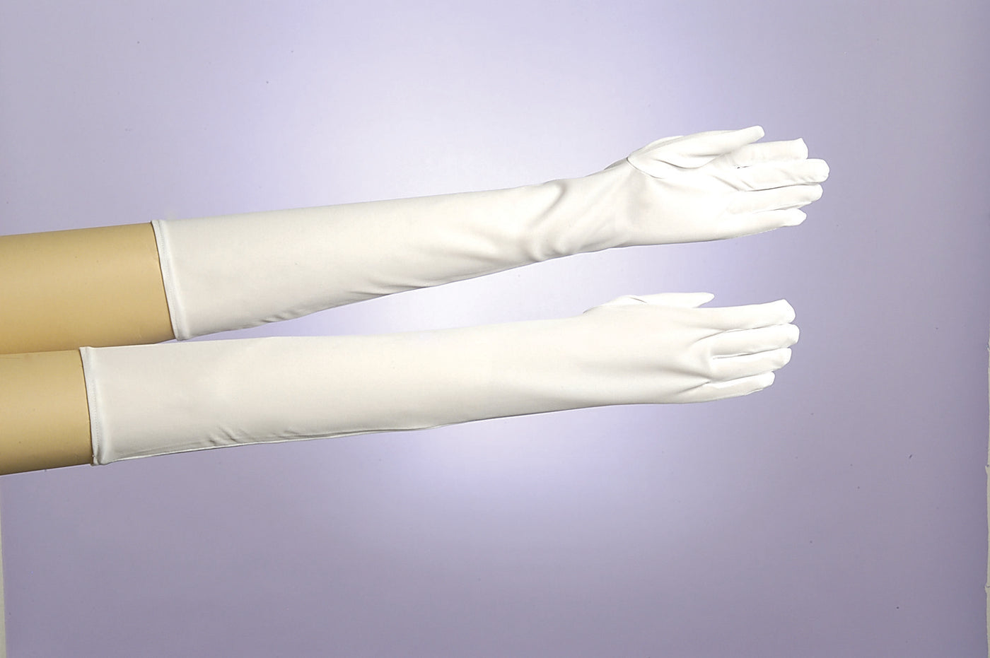 white long sleeve gloves