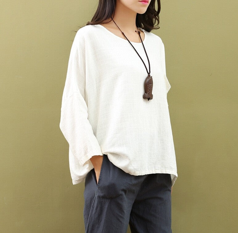 baggy linen tops