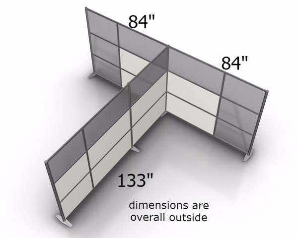 T-Shaped Office Partitions Dimensions