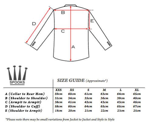 Jacket Measurements Chart