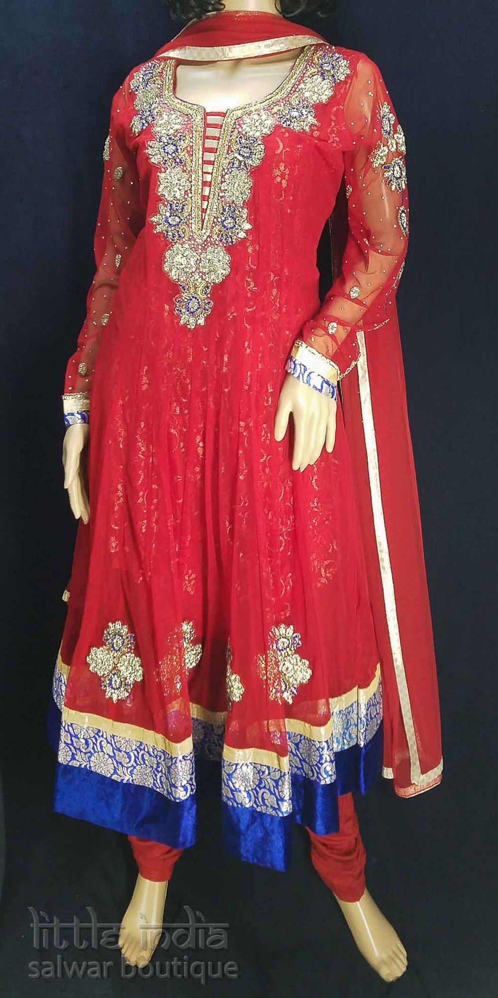 long anarkali churidar