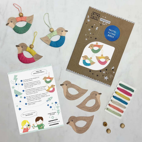 Make Your Own Flying Bird Decorations - Plastic-Free Kids Craft Set