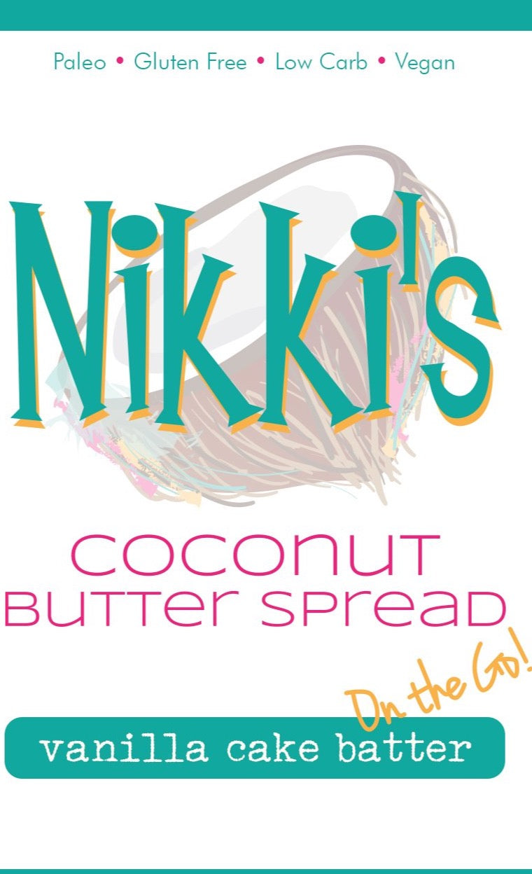 Vanilla Cake Batter Squeeze Pouch - Nikkis Coconut  Butter 