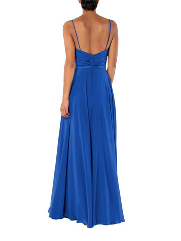 Brideside Cher Bridesmaid Dress in Blueberry - Back