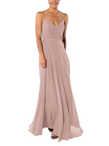 Brideside Cher Bridesmaid Dress in Frose - Front
