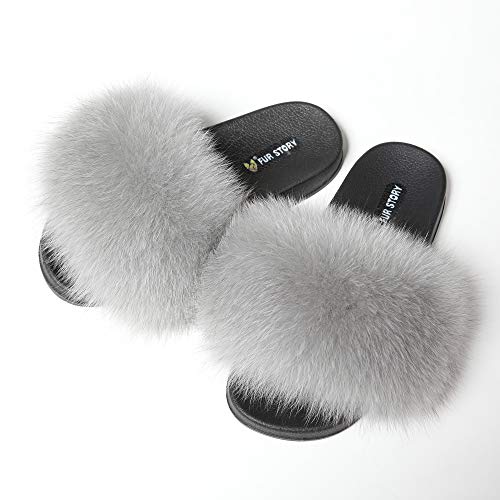 xl fur slides