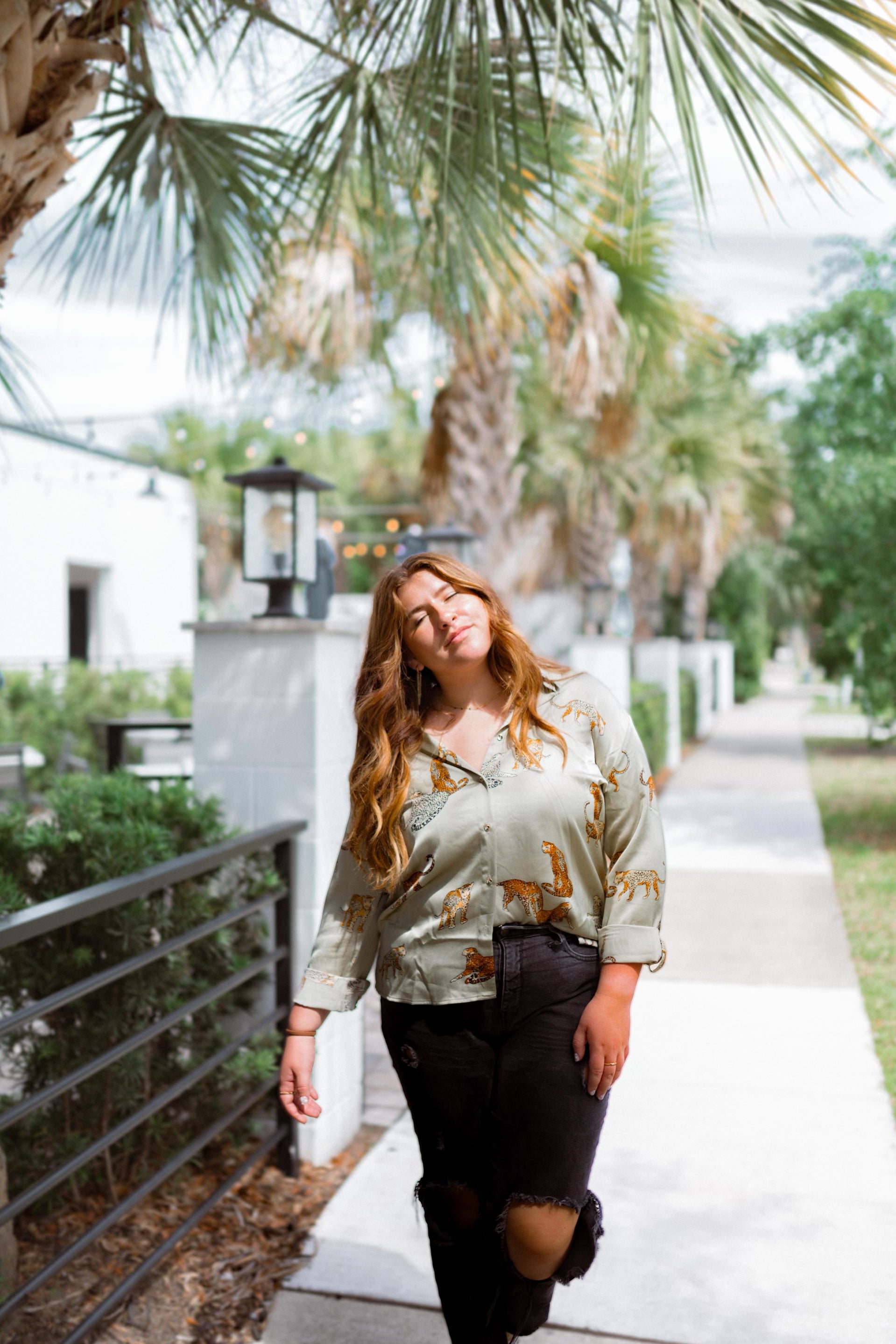 Wild One Button Up : Olive