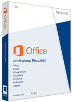Microsoft Office 2013 Professional Plus for Windows PC Product License Code 1 PC