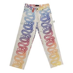 Supreme X Hysteric Glamour Snake Double Knee Denim Painter – The