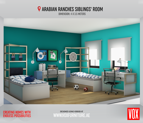 Sibling Room_Arabian Ranches_Stige Collection_VOXBOX inspiration