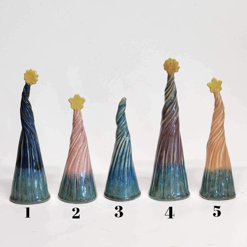 Mini Miniature Hand Made Pottery Ceramic Christmas Tree Trees – Annie's  Earth Pottery