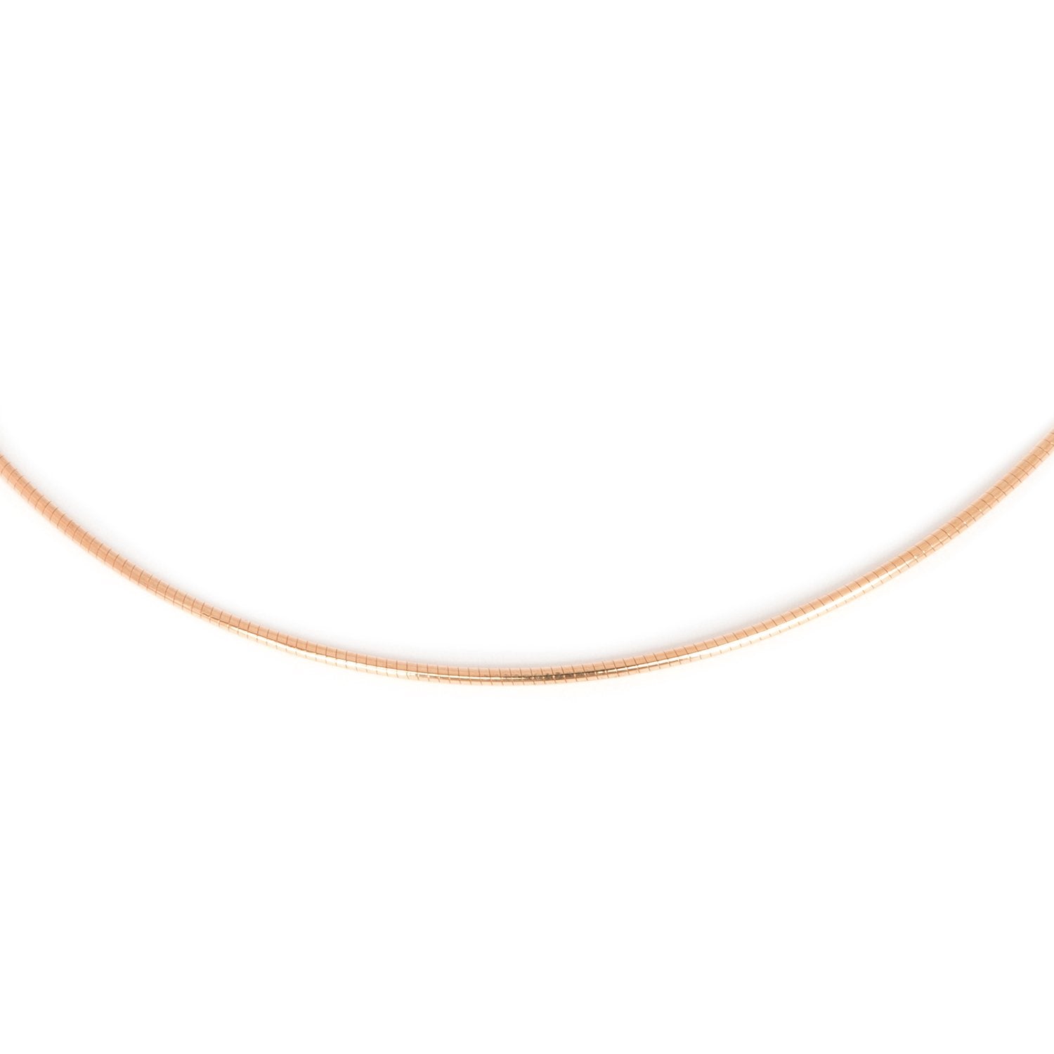 rose gold omega necklace
