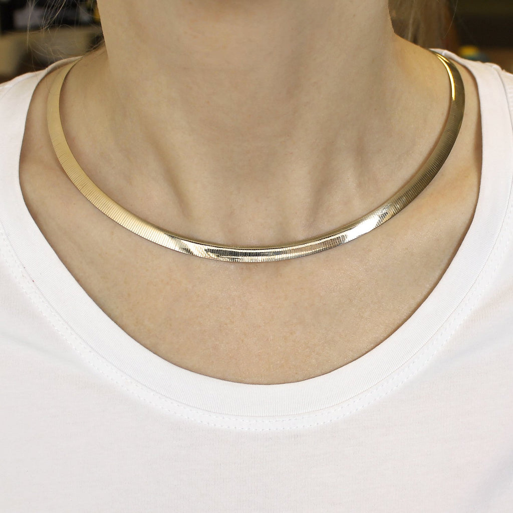 omega necklace reversible 14k
