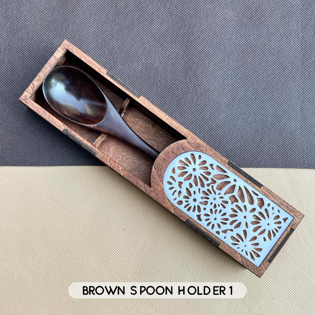 Upcycled Laser Engraved Stainless Steel Spoon Plant 