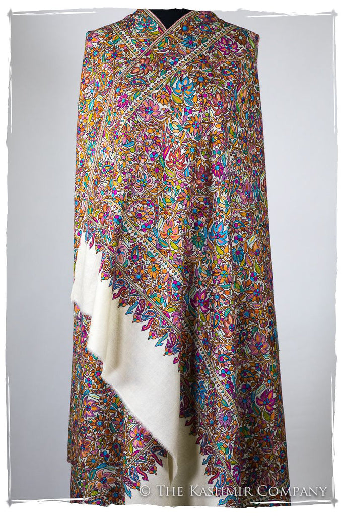 Fleur Tropicale Tahiti - Grand Pashmina Shawl — Seasons by The Kashmir ...