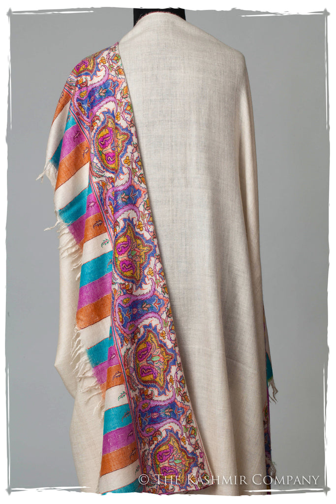 The White Swan Pashmina Shawl — Seasons by The Kashmir Company