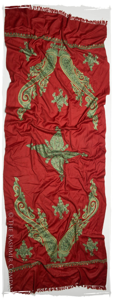 Regal Paisley Samba Rouge Shawl — Seasons by The Kashmir Company