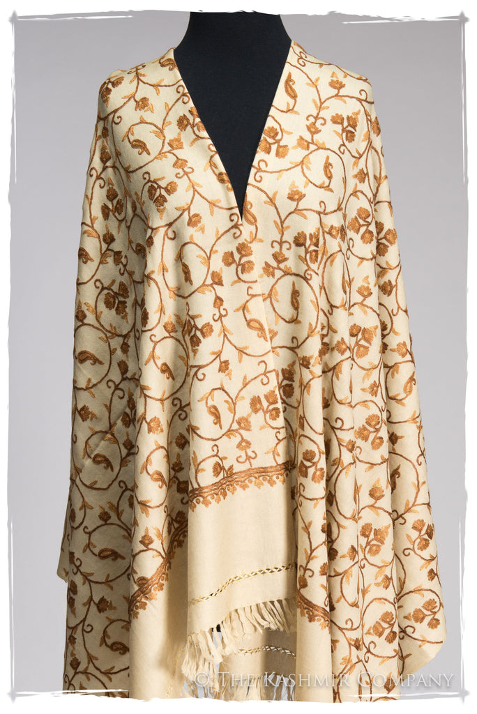 Cairière Gold Secret Garden Shawl — Seasons by The Kashmir Company