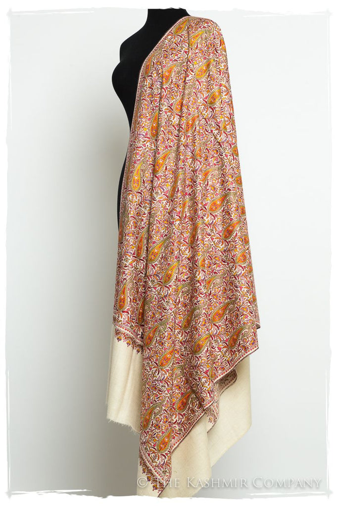 Île Tropicale - Grand Pashmina Shawl — Seasons by The Kashmir Company