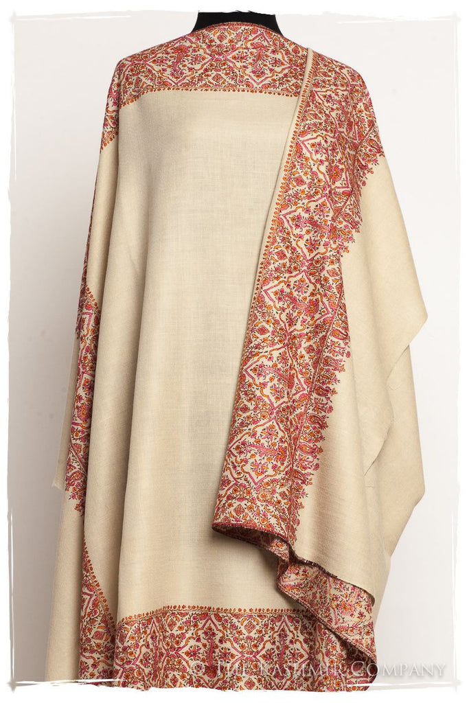 La Orange et Rose - Grand Pashmina Shawl — Seasons by The Kashmir Company