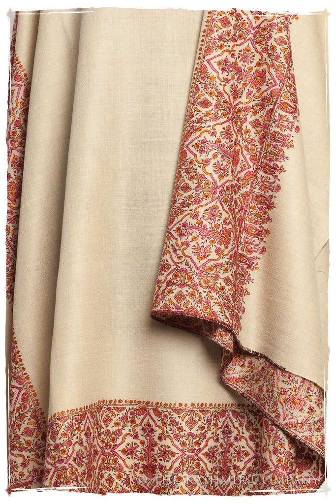 La Orange et Rose - Grand Pashmina Shawl — Seasons by The Kashmir Company