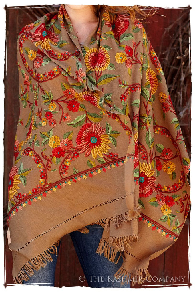 Tournesol de la Terre Renoirs Dream Shawl — Seasons by The Kashmir Company