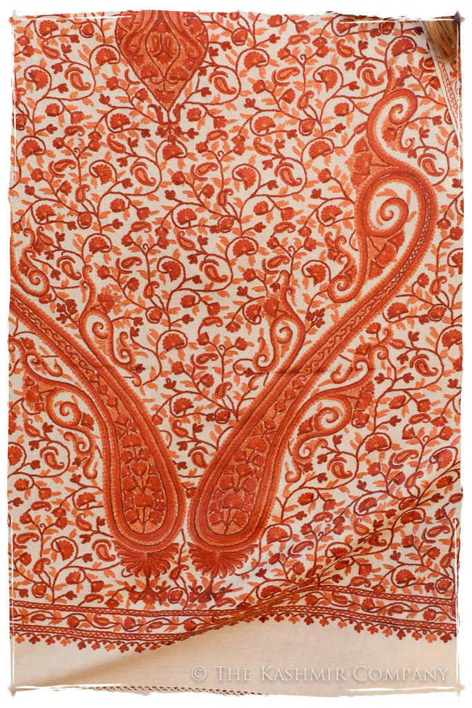 Jardin de Copper Paisley Shawl — Seasons by The Kashmir Company