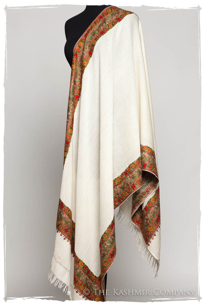 Trois Frontière Auburn Ivoire Mascarade Shawl — Seasons by The Kashmir ...