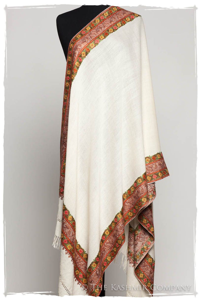 Trois Frontière Tuscany Ivoire Mascarade Shawl — Seasons by The Kashmir ...