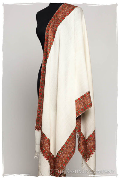 Trois Frontière Rouge Ruby Mascarade Shawl — Seasons by The Kashmir Company