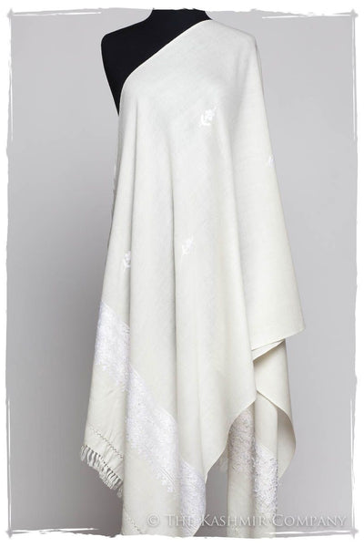 Blanc Trois Frontières Ivoire Jardin Gift Shawl — Seasons by The ...