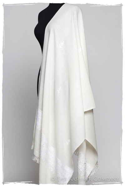 Blanc Trois Frontières Ivoire Jardin Gift Shawl — Seasons by The ...