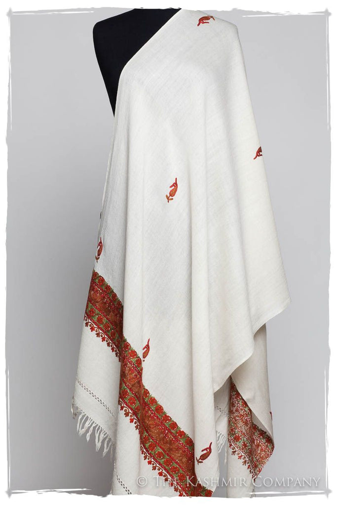 Bijou Trois Frontières Ivoire Gift Shawl — Seasons by The Kashmir Company