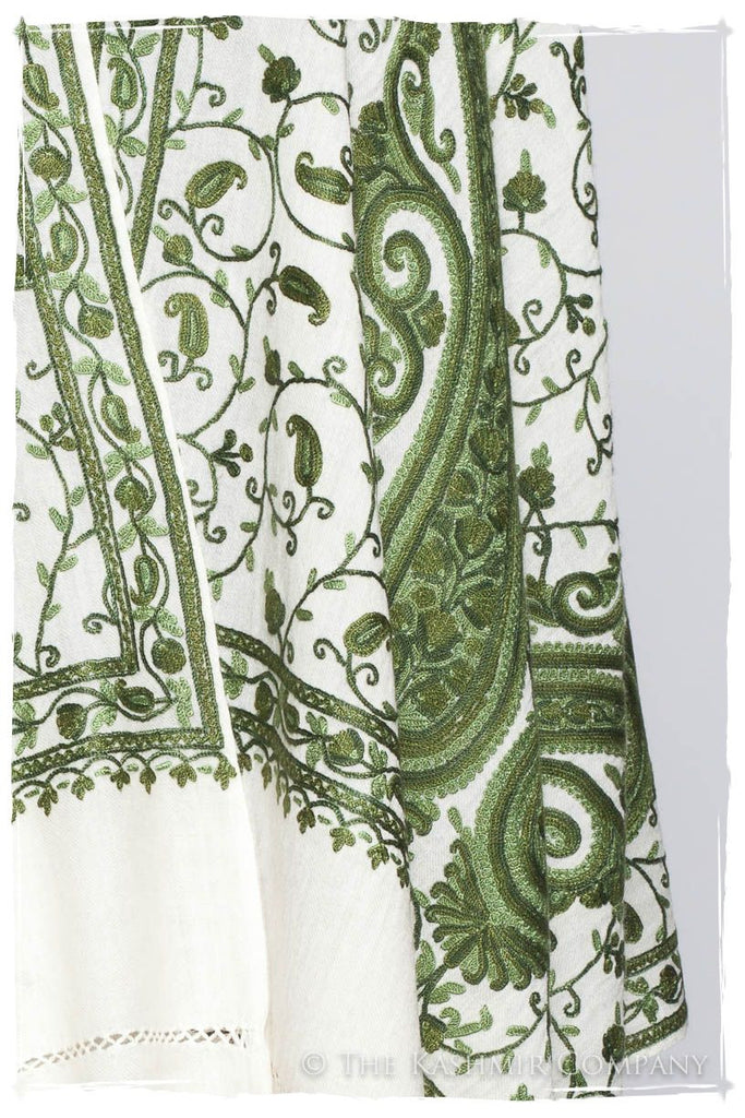 Rococo Emerald Royale Paisley Shawl — Seasons by The Kashmir Company