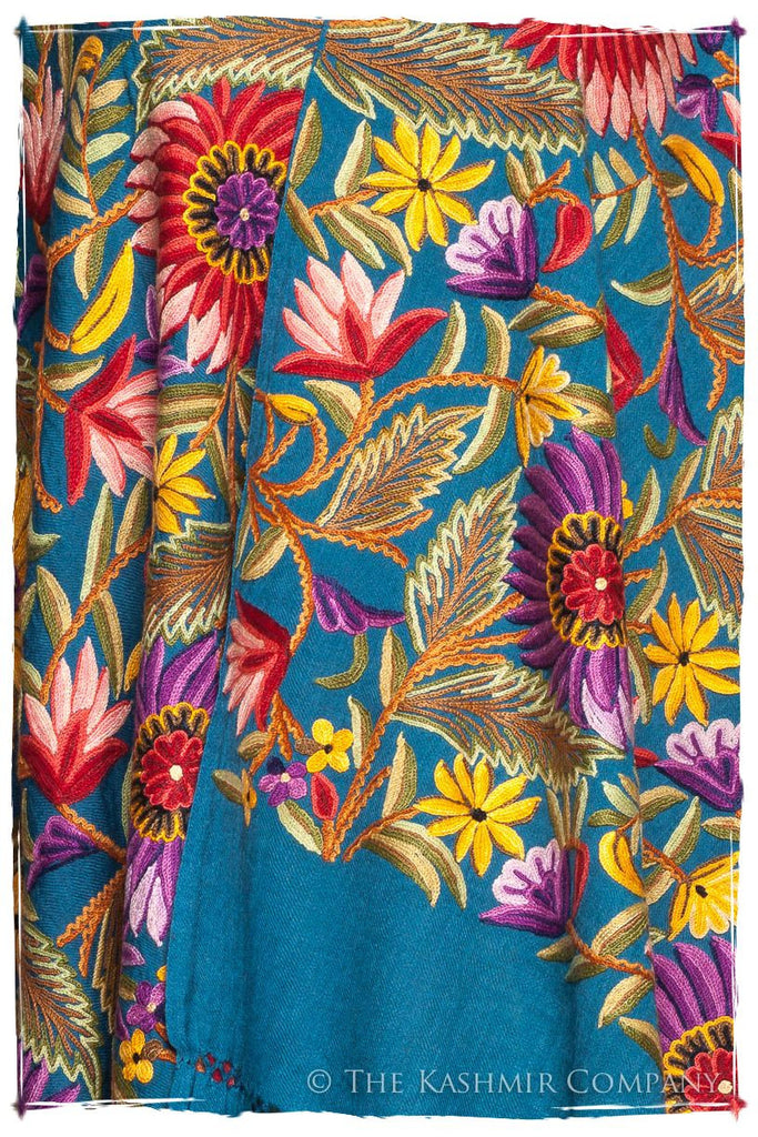 Fleur du Soleil Mosaic Bleu Renoirs Dream Shawl — Seasons by The ...