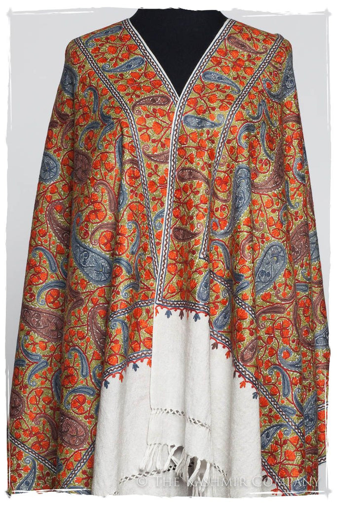 Trésor de l'océan Paisley Antiquaires Shawl — Seasons by The Kashmir ...