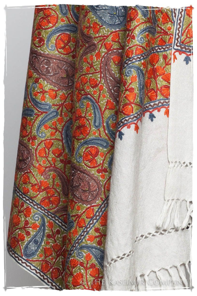 Trésor de l'océan Paisley Antiquaires Shawl — Seasons by The Kashmir ...