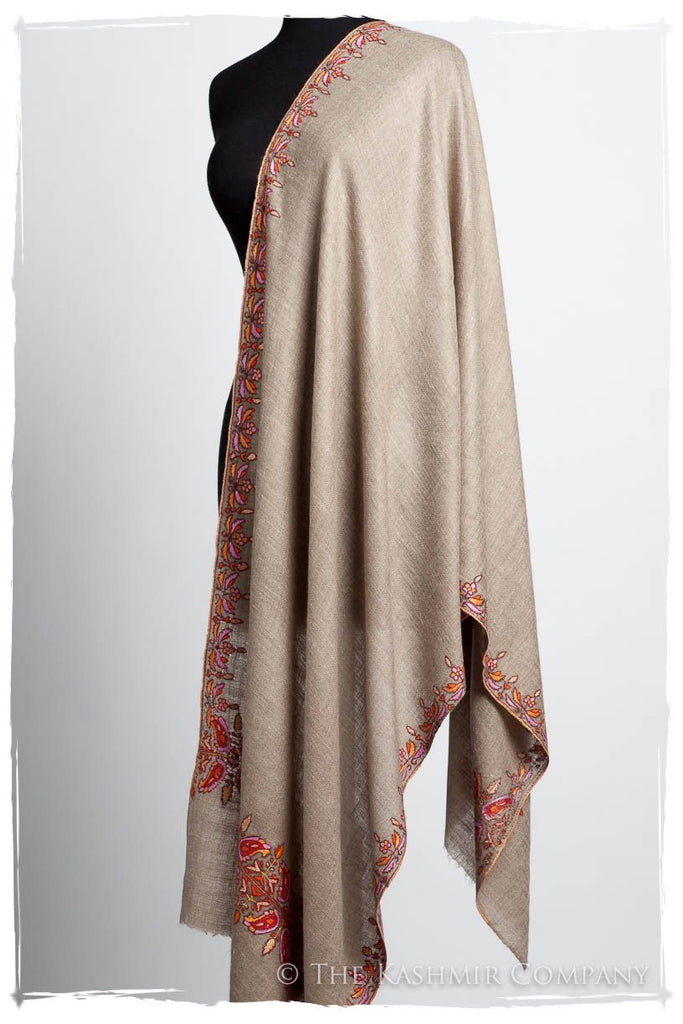 Orient Taupe Paisley L'amour Soft Cashmere Scarf/Shawl — Seasons by The ...