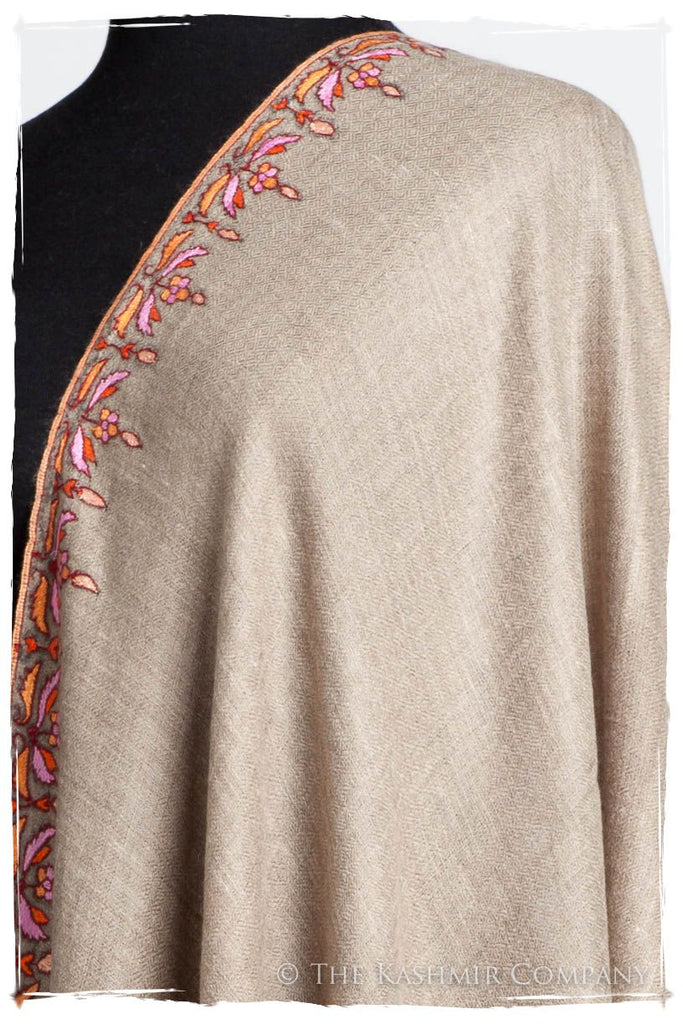 Orient Taupe Paisley L'amour Soft Cashmere Scarf/Shawl — Seasons by The ...