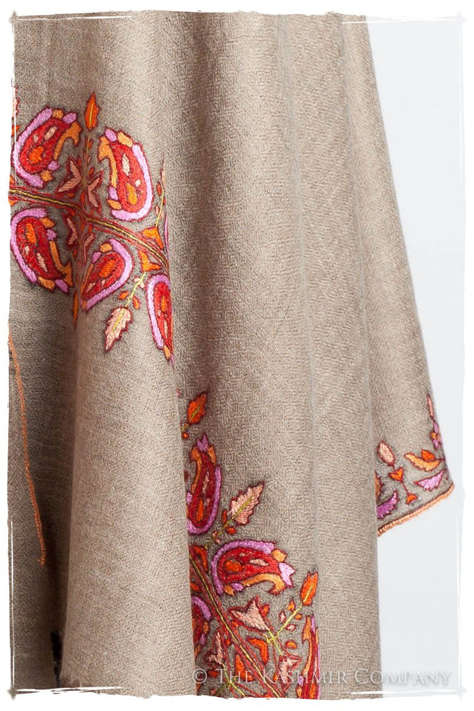 Orient Taupe Paisley L'amour Soft Cashmere Scarf/Shawl — Seasons by The ...
