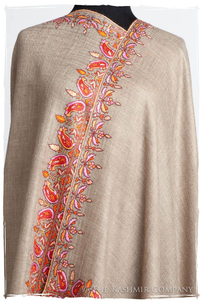 Orient Taupe Paisley L'amour Soft Cashmere Scarf/Shawl — Seasons by The ...