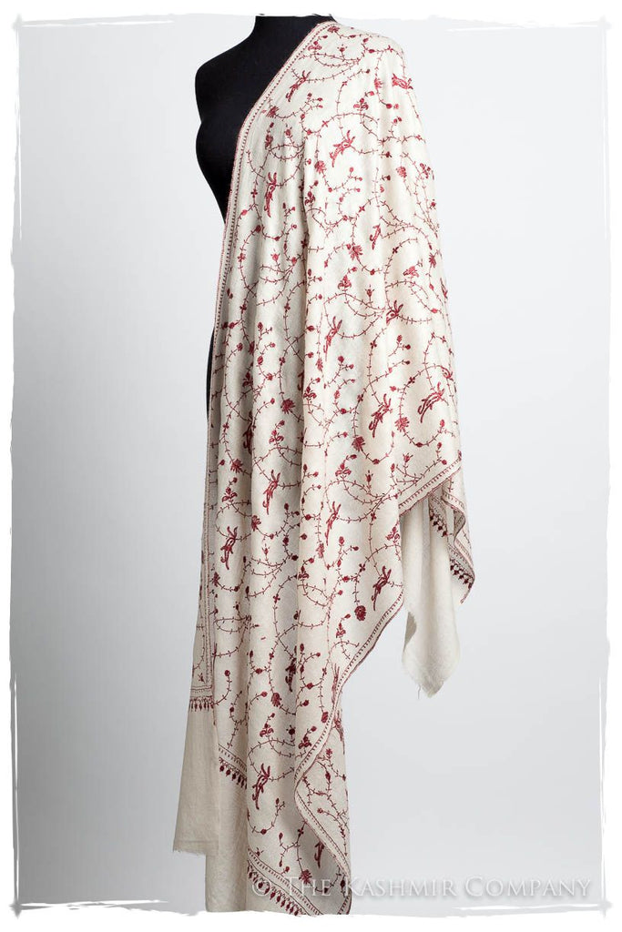 Bordeaux d'Ivoire Paisley L'amour Soft Cashmere Scarf/Shawl — Seasons ...