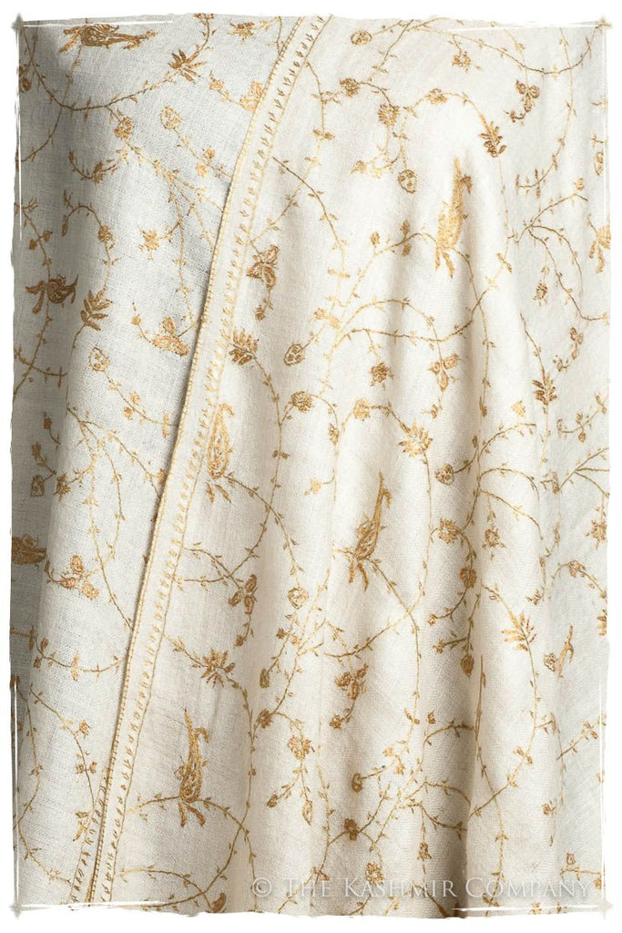 Mughal Gold Paisley L'amour Soft Cashmere Scarf/Shawl — Seasons by The ...