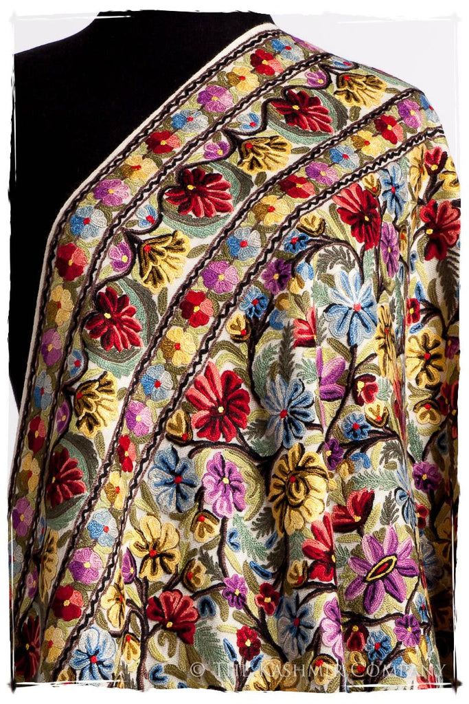 Beau Soleil Français Antiquaires Shawl — Seasons by The Kashmir Company