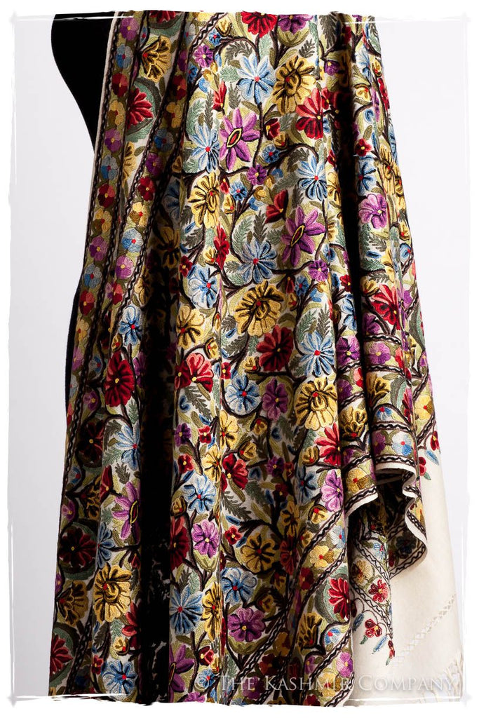 Beau Soleil Français Antiquaires Shawl — Seasons by The Kashmir Company